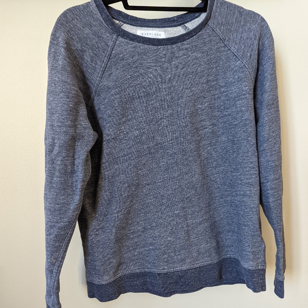 Everlane Sweatshirt heathered blue size xs